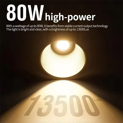 Imagen 2 del producto Luz de Estudio Fotográfico MEUYAG ZU80 COB Bicolor 2500-8500K CRI≥95 TLCI≥97 con Difusor, Luces LED de Video, Iluminación de Relleno