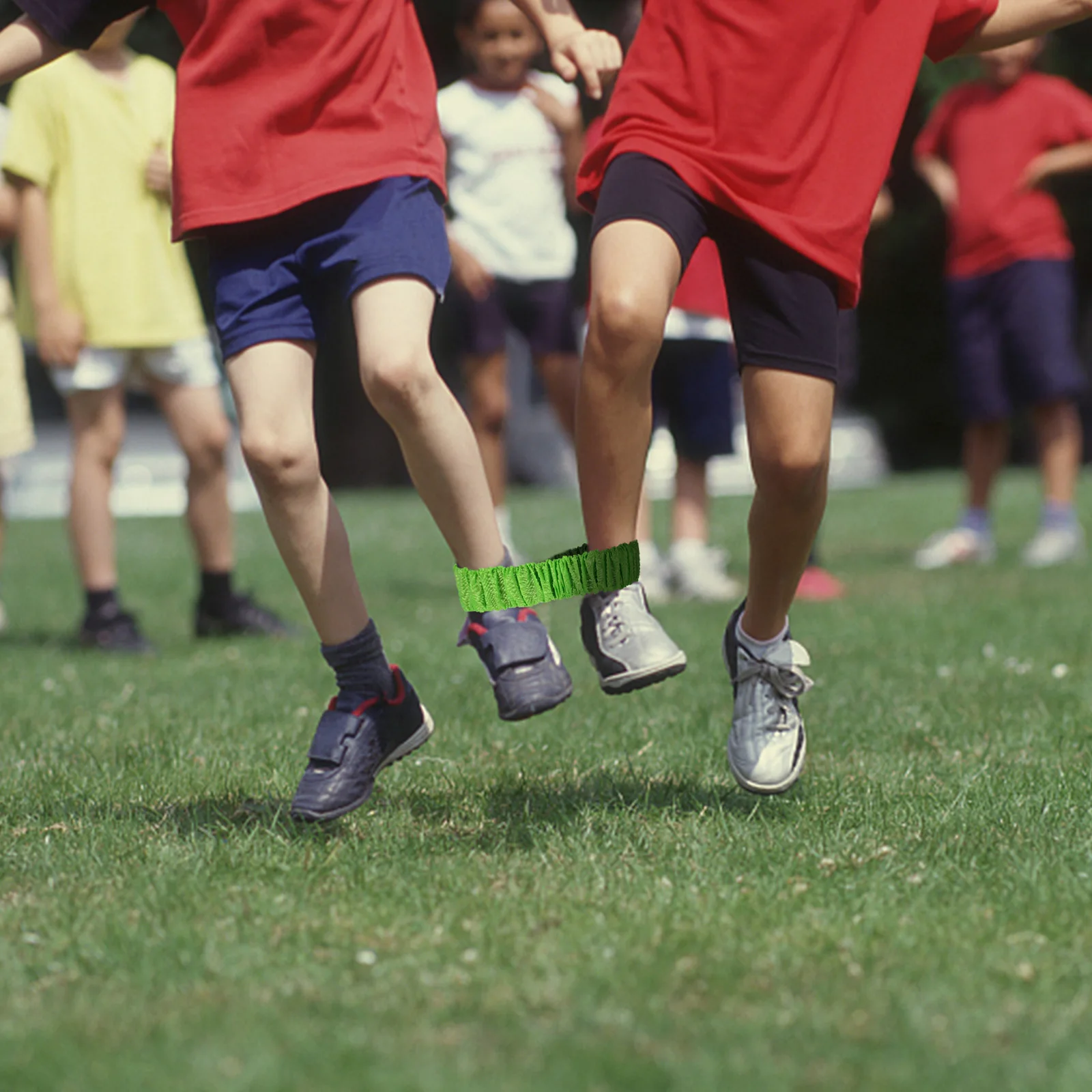 

20 Pcs Elastic Race Bands Three legged Ropes Bright Colors Leg Bands Wear resistant Waterproof Outdoor Straps Compact