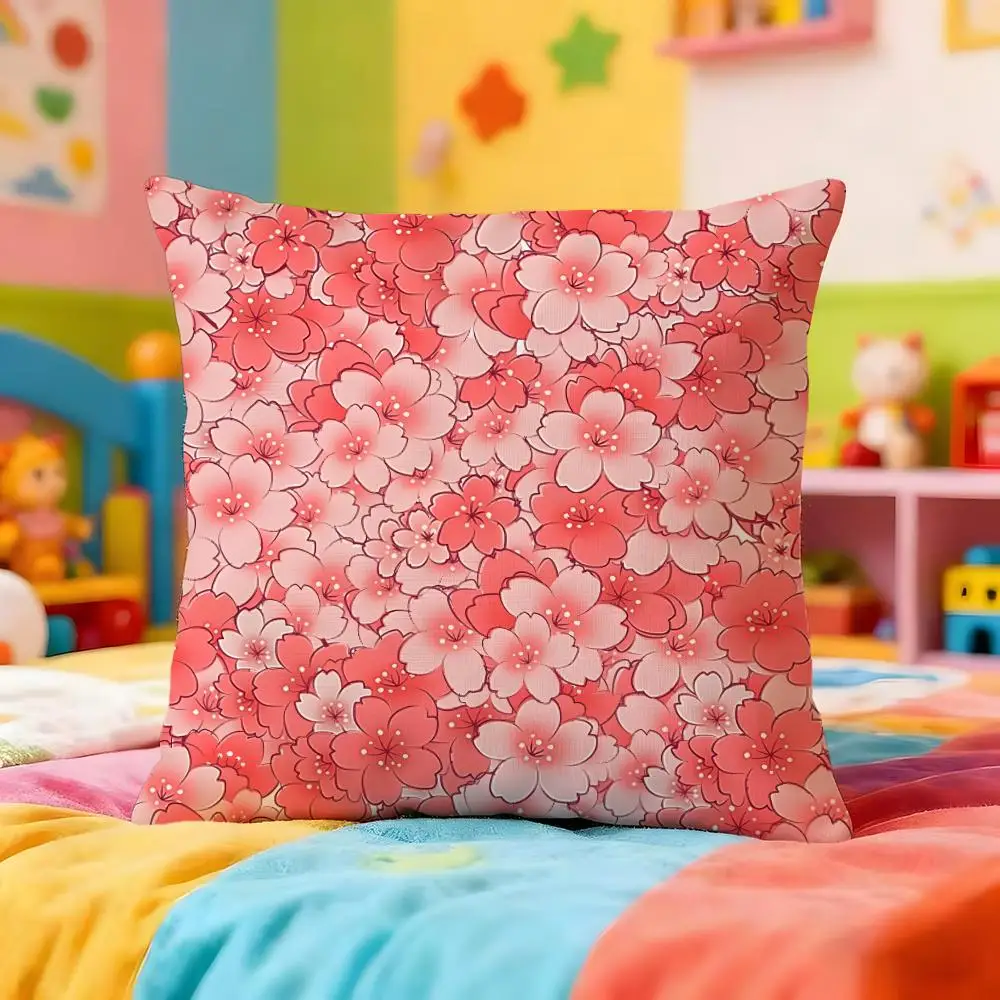 Vintage Patchwork Pattern Cushion Cover Premium Soft Pillowcase Skin-Friendly Breathable Multi-Purpose for Home Office Travel
