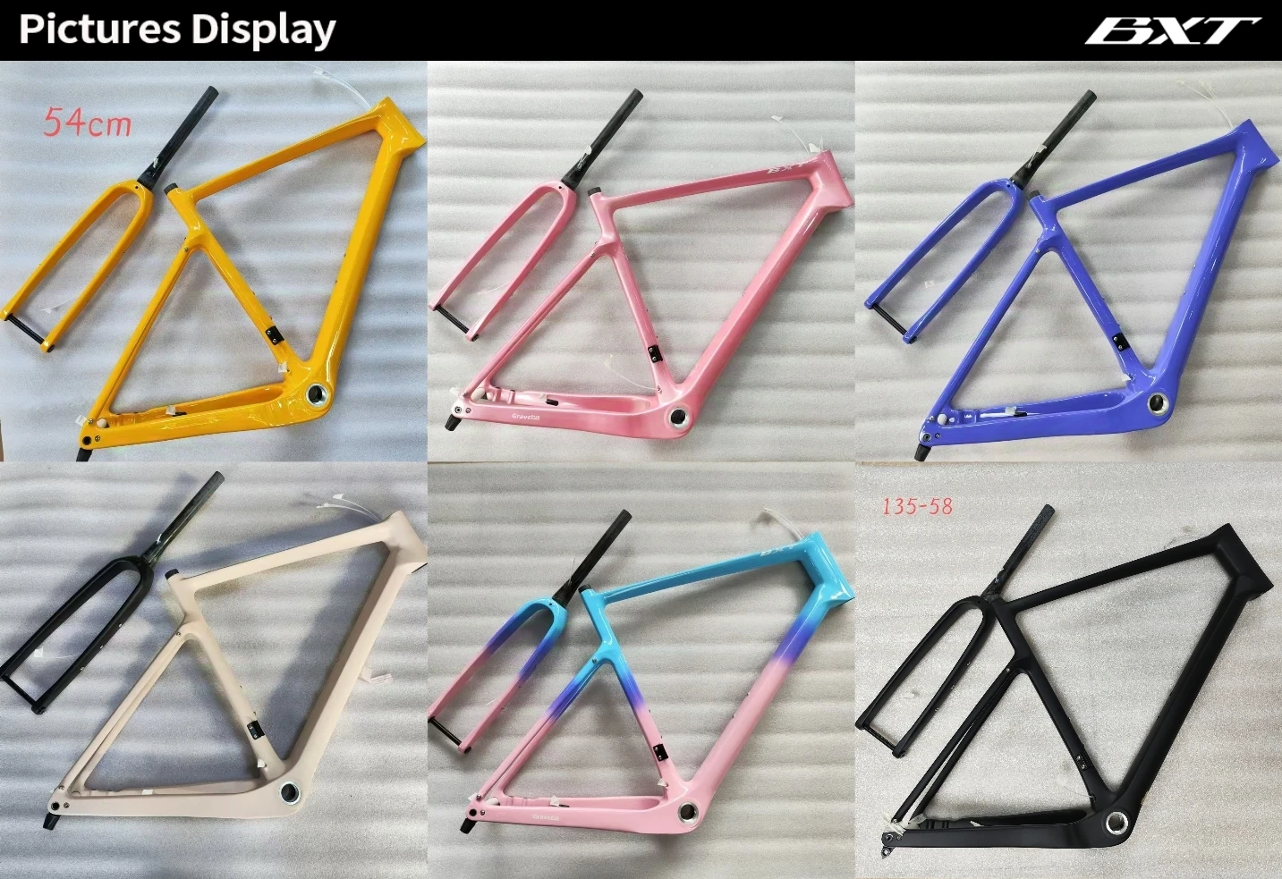 Telaio Bici Da Ghiaia MEINIER GR-135, Carbonio, Passaggio Cavi Interno, 700C