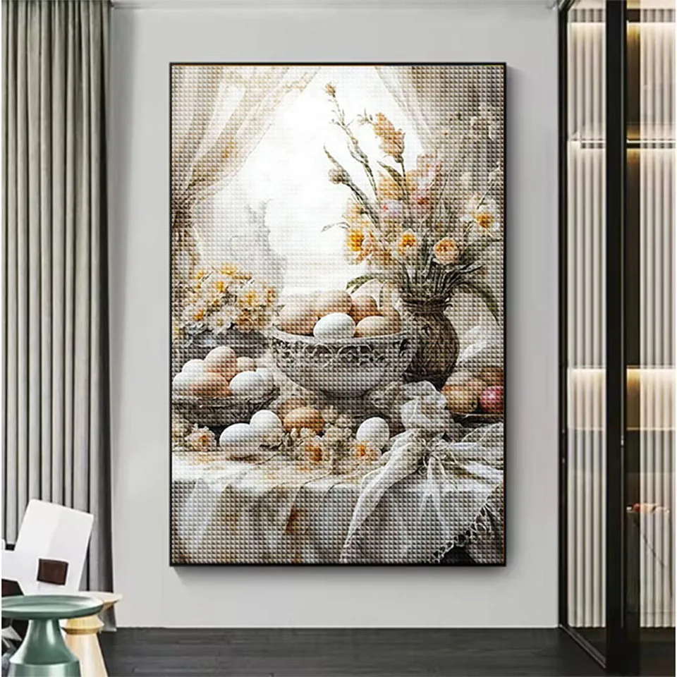 DIY Diamond Mosaic Diamond Painting gem art vase food Embroidery 5D square round Rhinestones 2026 New Cross Stitch Home Decor