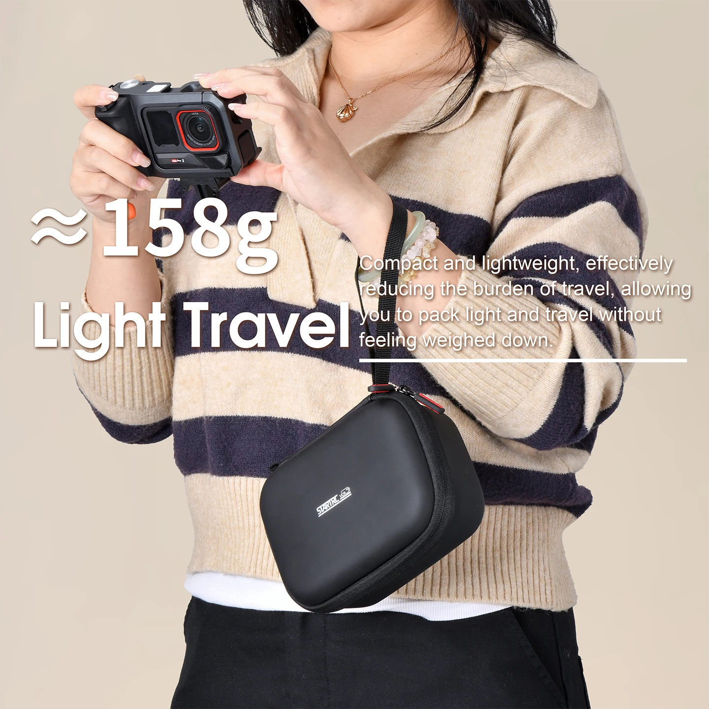 STARTRC Carrying Case for Insta360 Ace Pro 2 Travel Bag Storage Bag Handbag Box for Camera Accessories Kits image 5