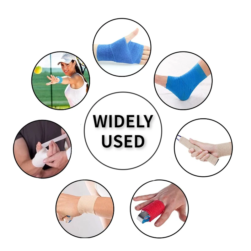 Sport Bandage Elastische Hansaplast Selbst Klebeband Schützen Handgelenk Palm Finger Arm Schulter Knie Knöchel Haustiere Bein Tattoo Sicherheit – Detail 7