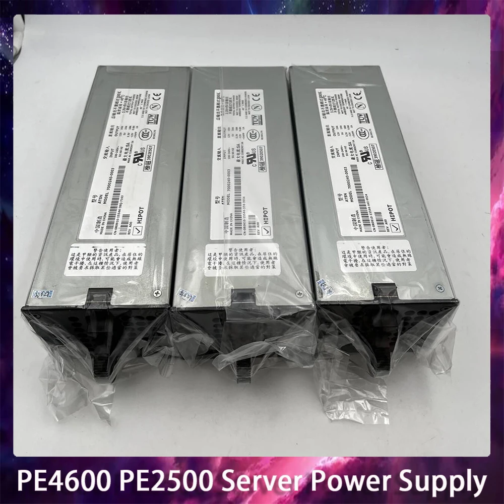 1PCS For DELL PE4600 PE2500 Server Power Supply 0HD444 0R0910 06F777 041YFD 300W 7000240-0003 7000240-0001