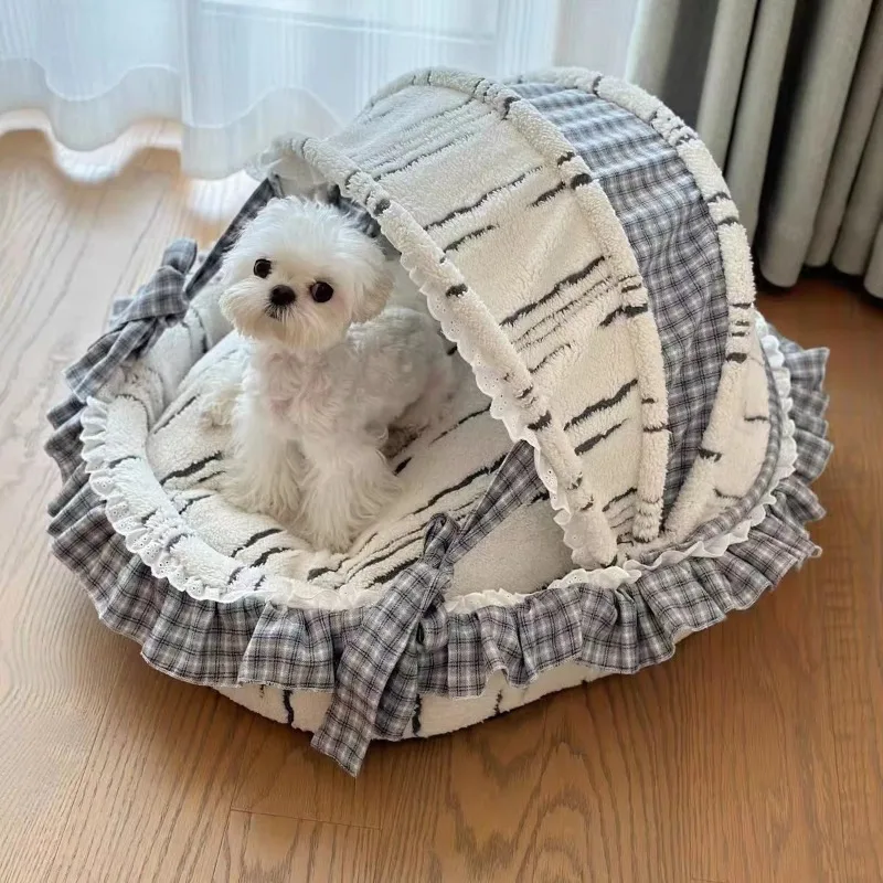 ensemble-de-lit-pour-animaux-de-compagnie-a-carreaux-berceau-a-capuche-oreilles-d'ours-avec-coussin-amovible-nid-en-coton-lavable-3-pieces-pour-chats-et-chiens