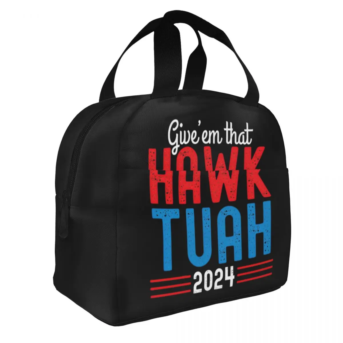 Hawk Tuah 2024 Insulated Lunch Bag Thermal Bag Lunch Container High Capacity Tote Lunch Box for Men Women Office Picnic