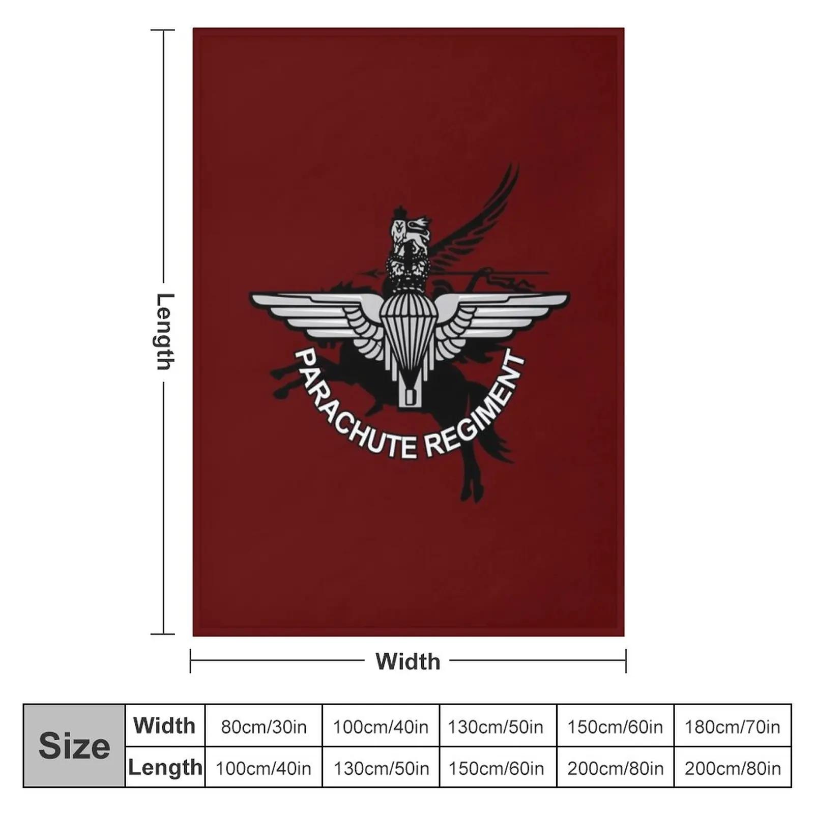 Parachute Regiment Throw Blanket Plaid on the sofa Luxury Designer Blanket Blanket For Decorative Sofa