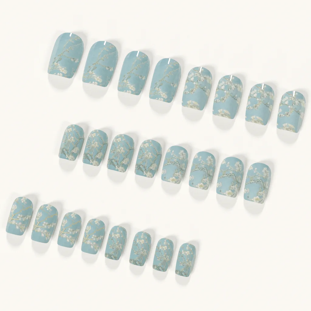 24 szt. Średnie Kwadratowe Paz – Nail Art Van Gogh recenzja i cena