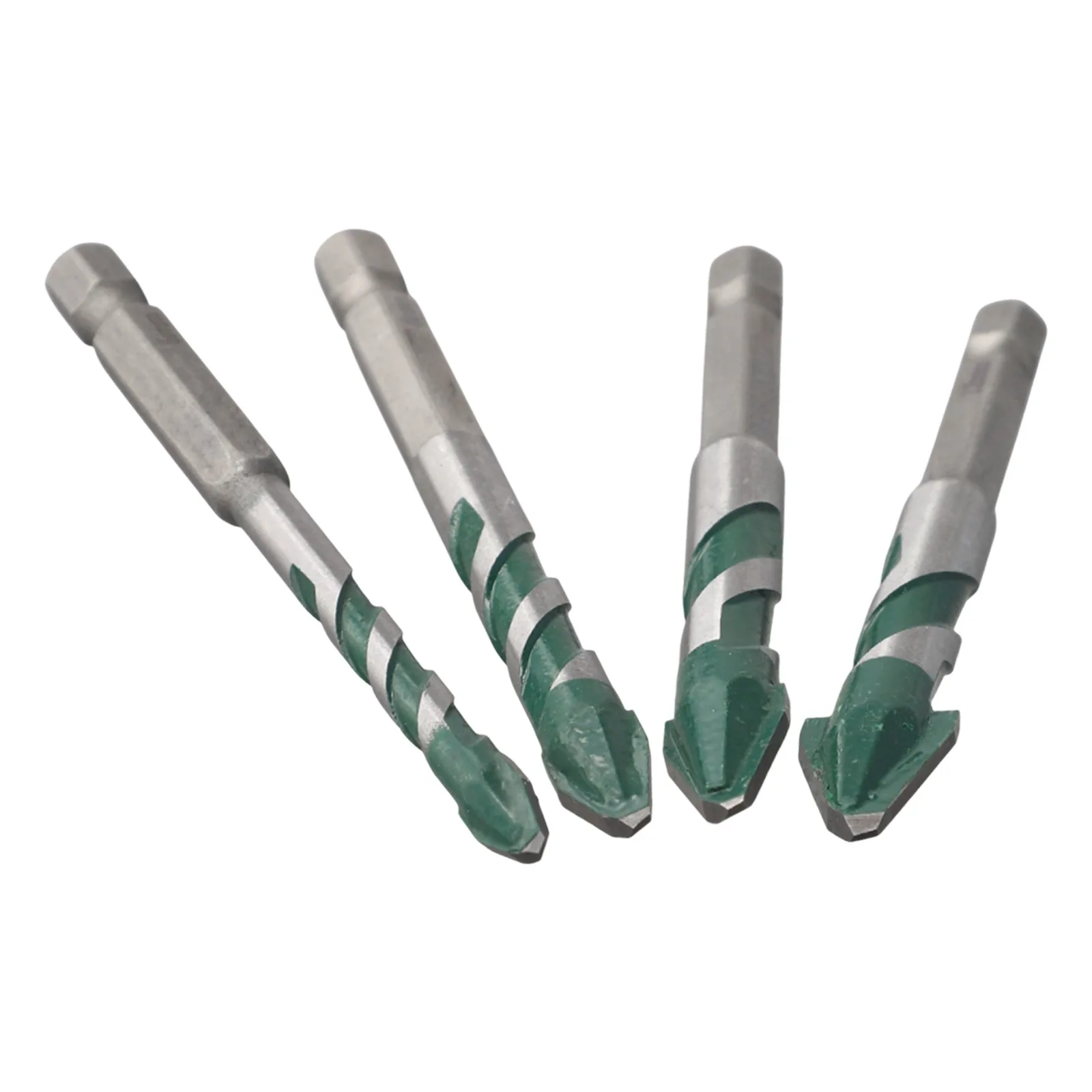 Carbide Drill Bits Set of 4 for Drilling in For Wall Glass Wood Metal & Tiles Includes 6mm to 12mm Sizes for Various Projects