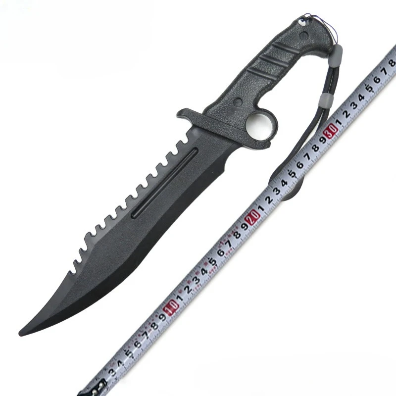 Cuchillo Katana de plástico de 36,5 cm/14,17 pulgadas, accesorios de exhibición para entrenamiento práctico, periféricos de juego, suministros para fiestas, adornos de modelo de juguete al aire libre