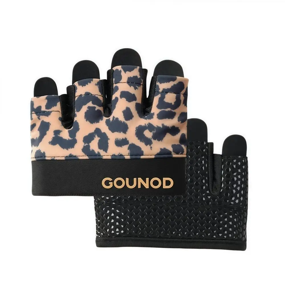 Half Finger Cycling Gloves Breathable Anti-slip 4-Fingers Gym Gloves Palm Protection Wear-resistant Fitness Sport Gloves Unisex
