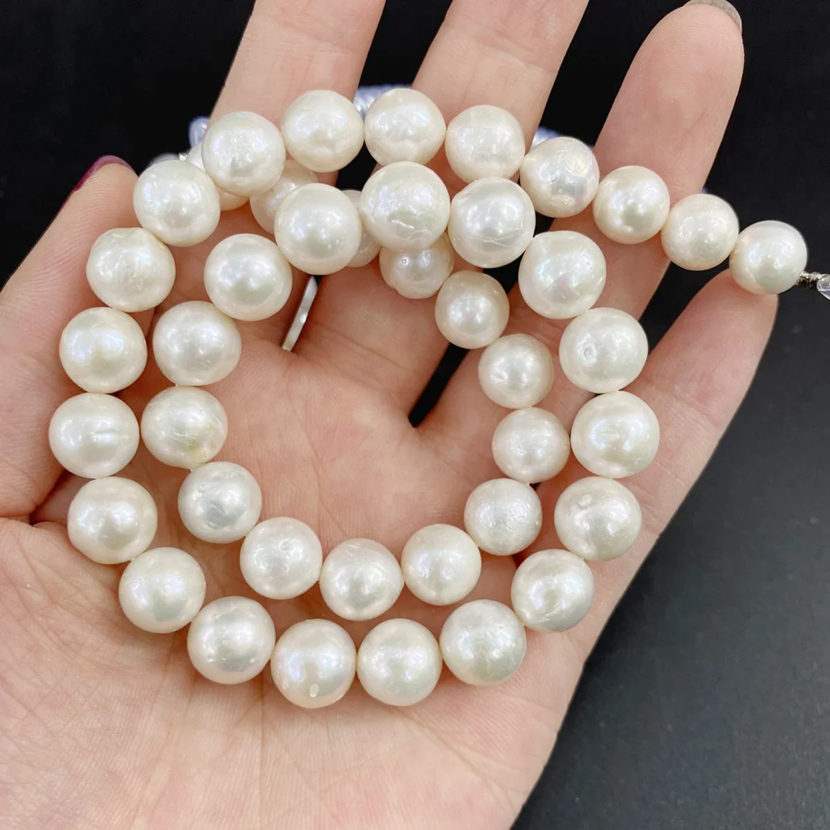 Grade AAA High-quality Pearl Beads 100% 6-7mm Natural Freshwater White Round Bead Jewelry Making DIY Necklace Bracelet Earrings