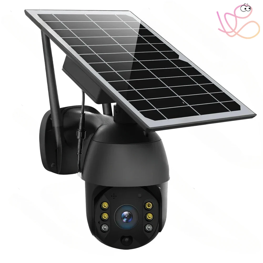 Newest PIR Night Vision Outdoor Wireless PTZ WiFi HD Surveillance Security CCTV Network Solar Camera