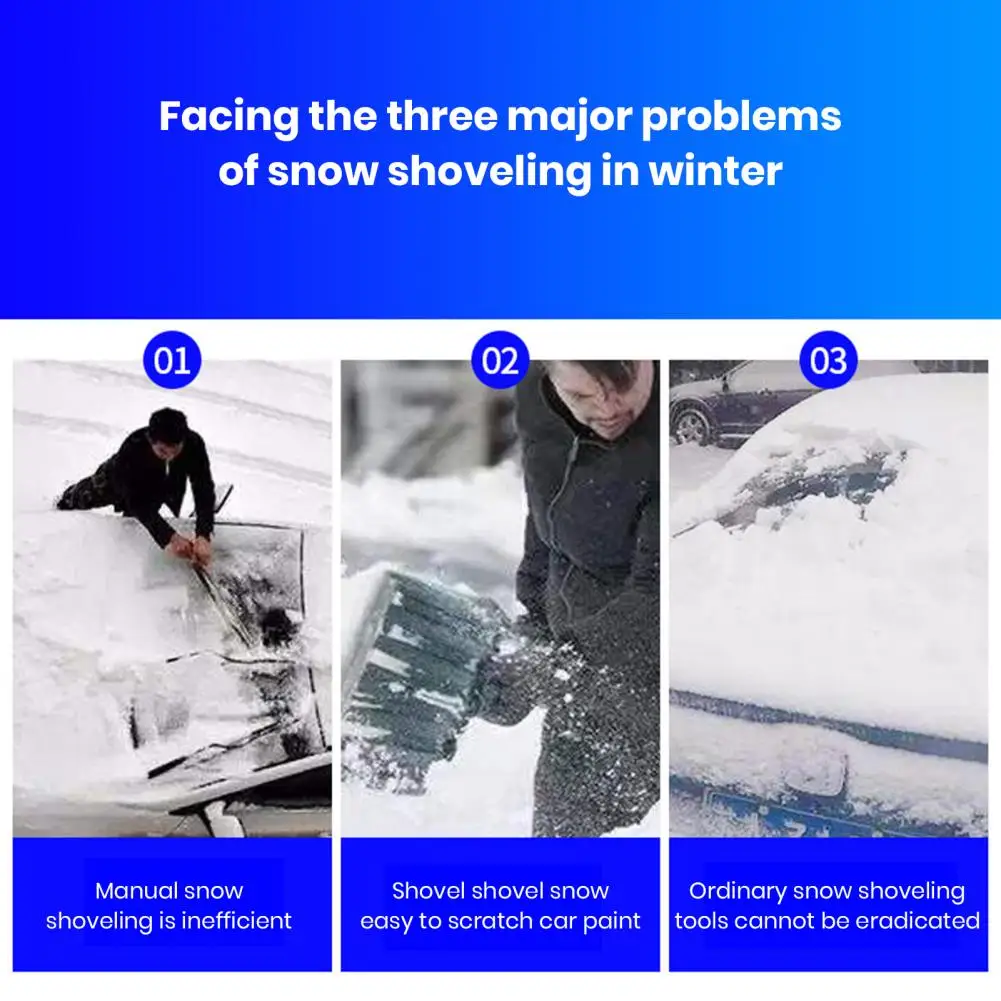 Multi-functional Snow Removal Tool Easy-to-use Windshield Scraper Premium Car Snow Brush Ice Scraper Durable Aluminum Alloy