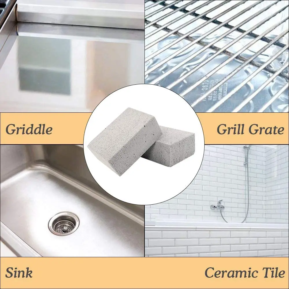 ABUL-8 Pack Grill Griddle Cleaning Brick Block Pumice Stones For Removing BBQ Grills, Racks, Flat Top Cookers, Pool