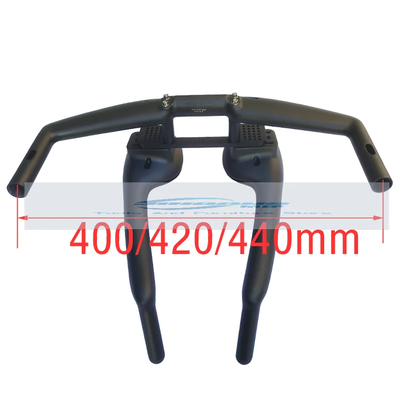 دراجة من ألياف الكربون راحة طويلة وضع مقود دراجة الطريق سباق TT وضع المقود التدريب على راكب الأرض #3