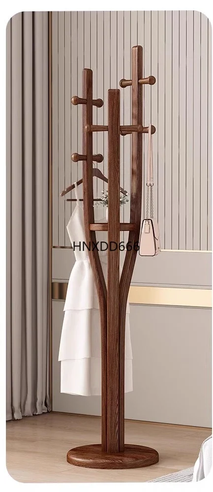 Ash wood coat rack floor-to-ceiling bedroom home does not take up space hanger