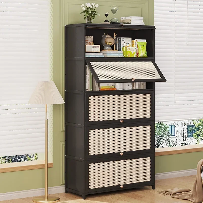 Bookshelf Shelf Home floor reading shelf Living room multi-layer children's bookcase Storage rack Simple baffle locker