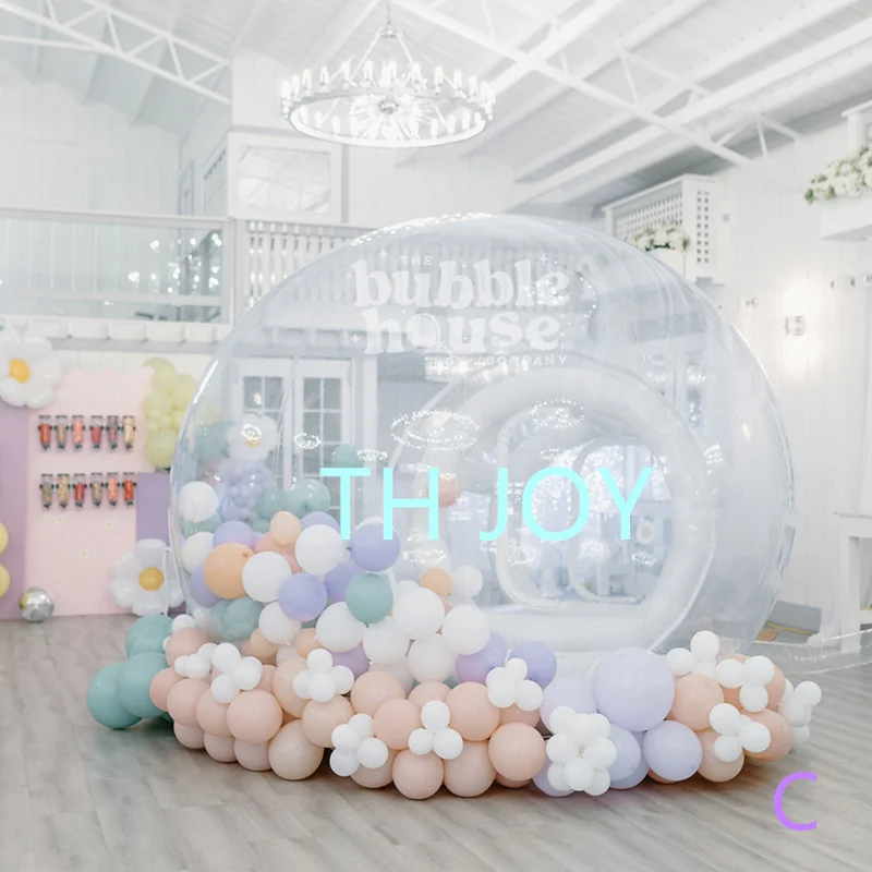 fast air ship to door,clear inflatable dome tent,luxury inflatable bubble house, outdoor inflatable tent for camping