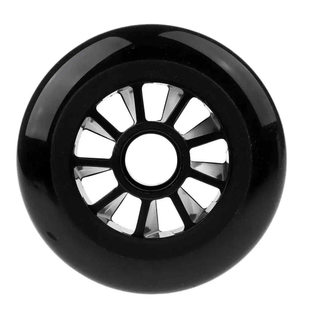 高弾性スケートホイール耐摩耗性交換用インラインホイールリムプロ用ローラースケート90mm-100mm