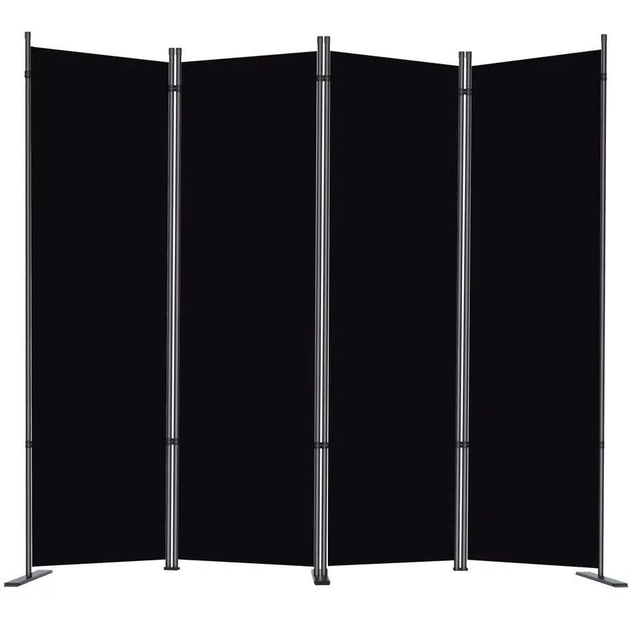 

4 Panel Room Divider, 6 FT Folding Privacy Screen with Wide Feet, Freestanding Partition for Room Separation, Portable Room Divi