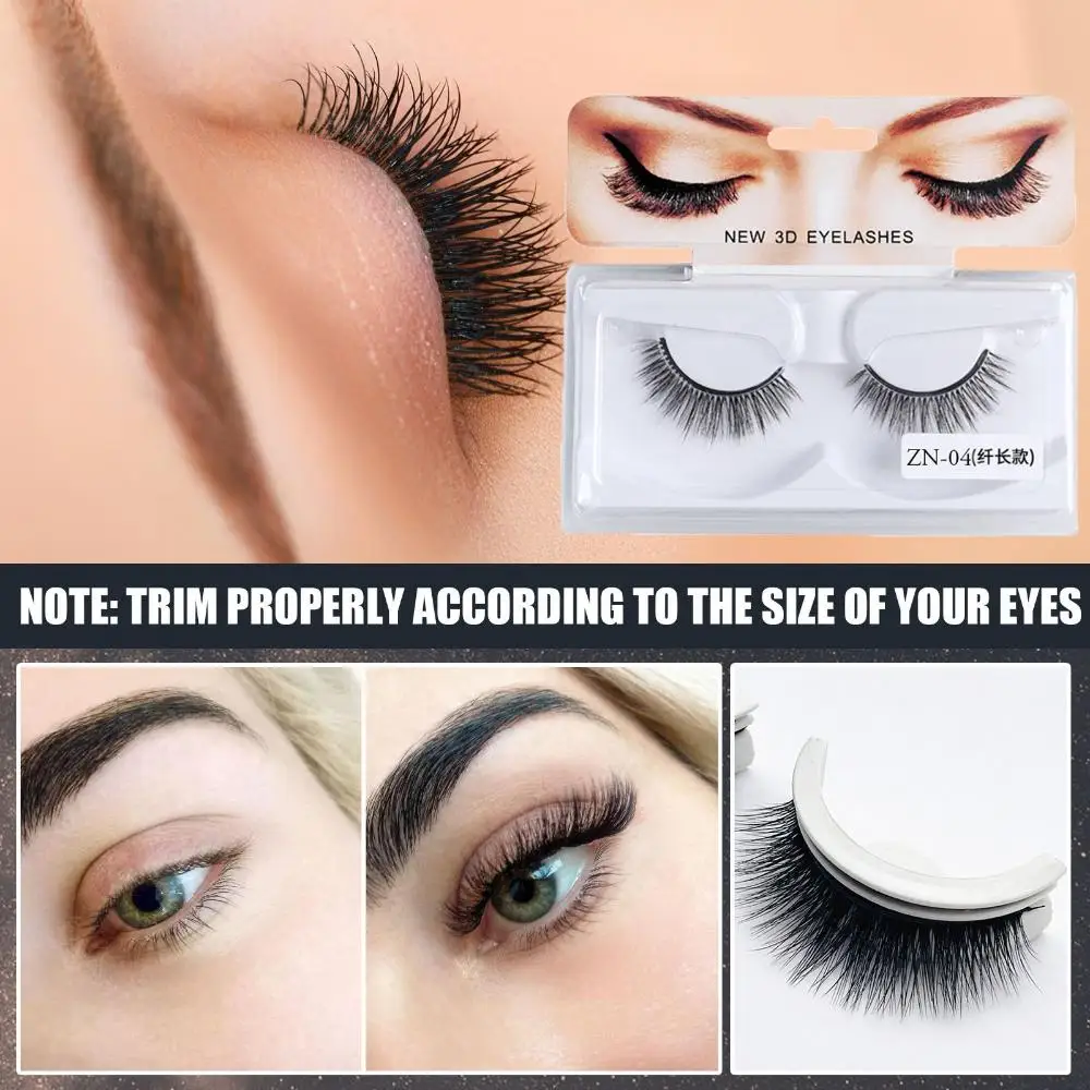 Reusable Self-Adhesive Eyelashes No Need Glue Quick to Wear