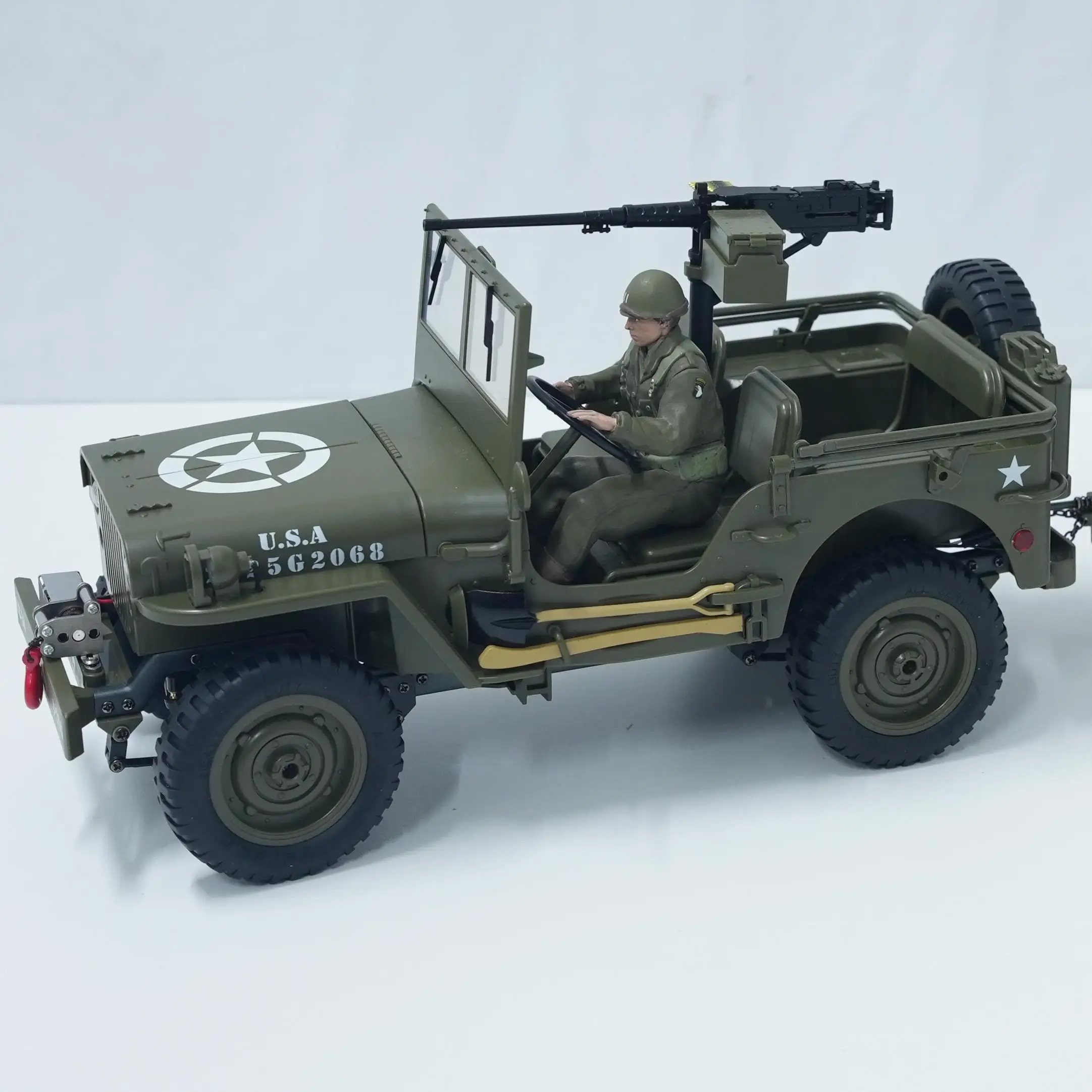 Upgrade JJRC C8815 RC Car 1:10 Military RC Truck Crawler 1940 Willys Jeep 2.4G 4WD Remote Control Car Vehicle Model Car Toy Gift