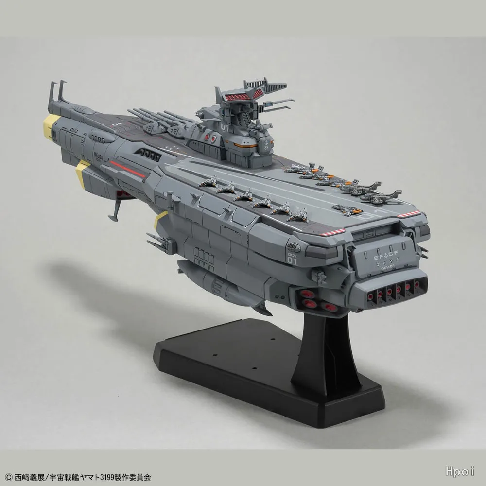 Bandai con licenza ufficiale 1/1000 Earth Defense Force Hyuga-class Combat Carrier DCV-01 Hyuga - Space Battleship Yamato 3199