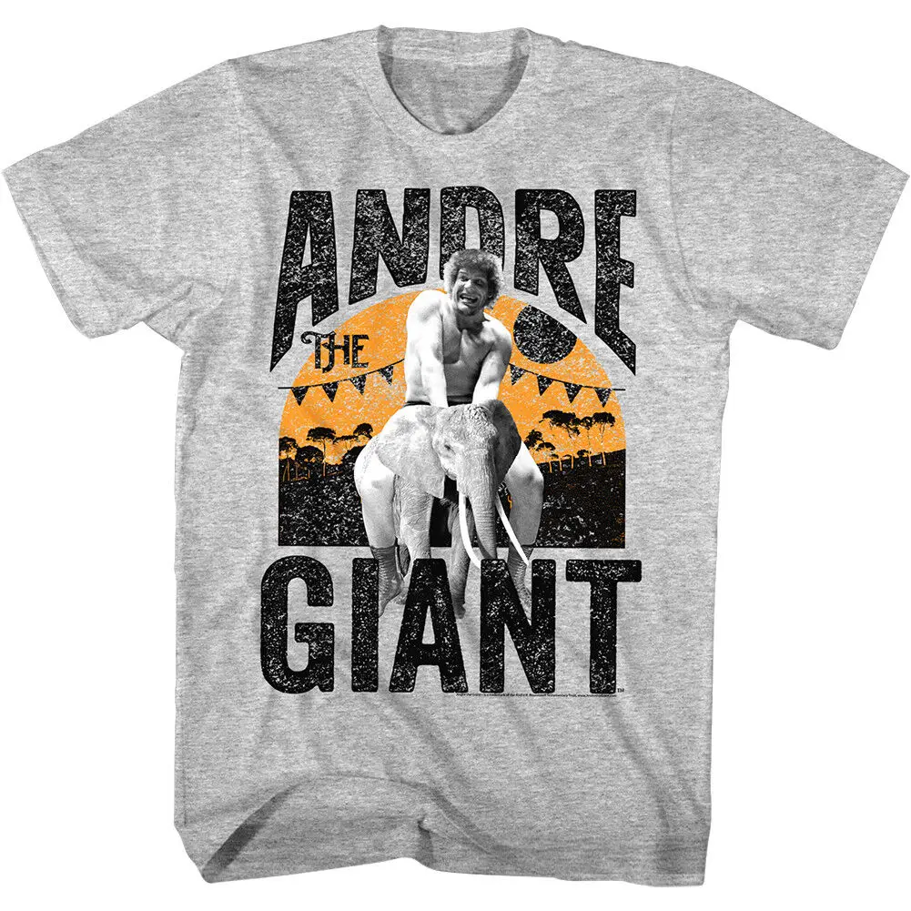 Andre the Giant Wrestler Elephant Ride Men's T Shirt Amazing Circus Freak Legend