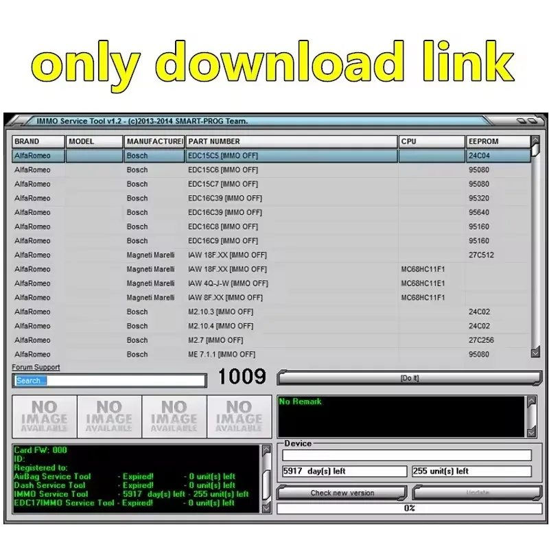 

Herramienta Immo V1.2 CÓDIGO DE COCHE/IMMO OFF EDC15 EDC16 EDC17 ECU Virgen Eeprom IMMO CLAVE PIN CÓDIGO CALCULADOR BSI ASSD