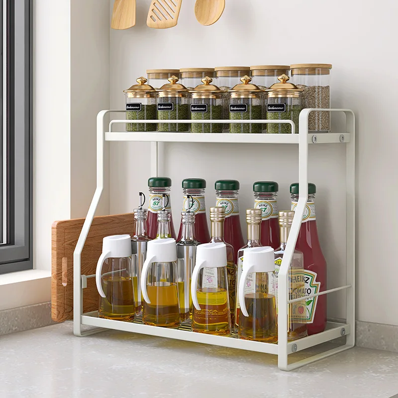 Household multi-functional seasoning rack, kitchen knife, cup, dish, cutting board