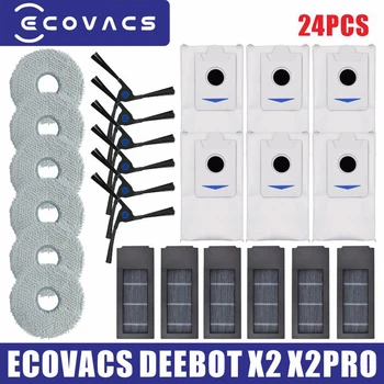 Ecovacs Deebot X2 Omni X2 / X2 Pro Plus / DEX86 Vacuum Cleaner Hepa Filter Robot Mop Cloths Main Side Brush Cover Accessories