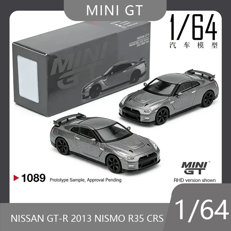 

MINI GT 1:64 Nissan GT-R 2013 NISMO R35 CRS alloy model desktop collection ornament boy toy birthday gift