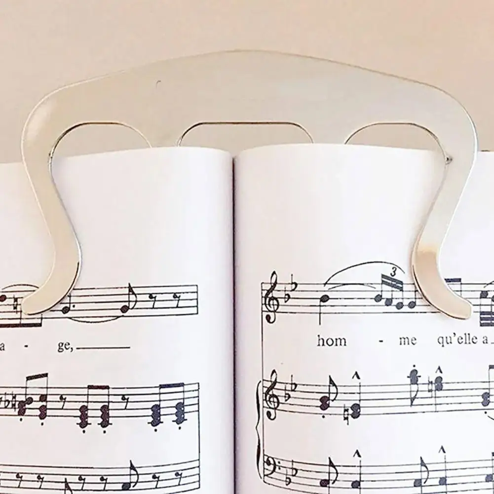 Solid Music Book Clip Anti-break Music Page Holder Solid Color Heavy Duty Piano Score Music Page Holder  Page Fixing