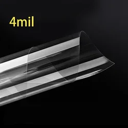 4 Mil Transparent Safety Window Film Anti Shatter Clear Glass Protection Film Self Adhesive Window Tint for Home Car