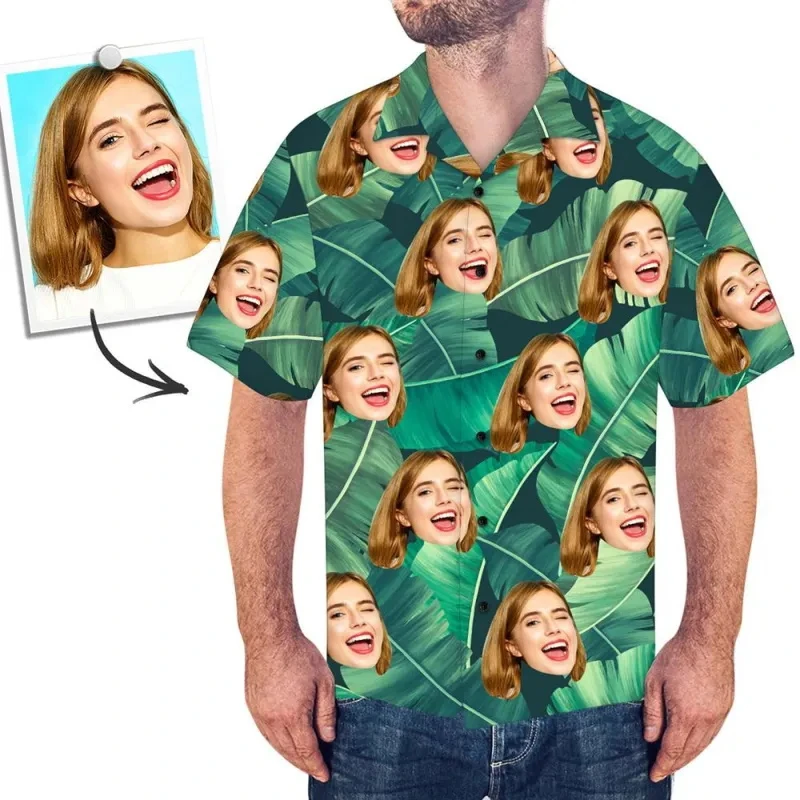 

New Unisex Hawaiian Shirts Custom 3d Diy Print Button Up Shirt Short Sleeve Sleeve Funny Hawaii Shirt Tops Mens Designer Clothes