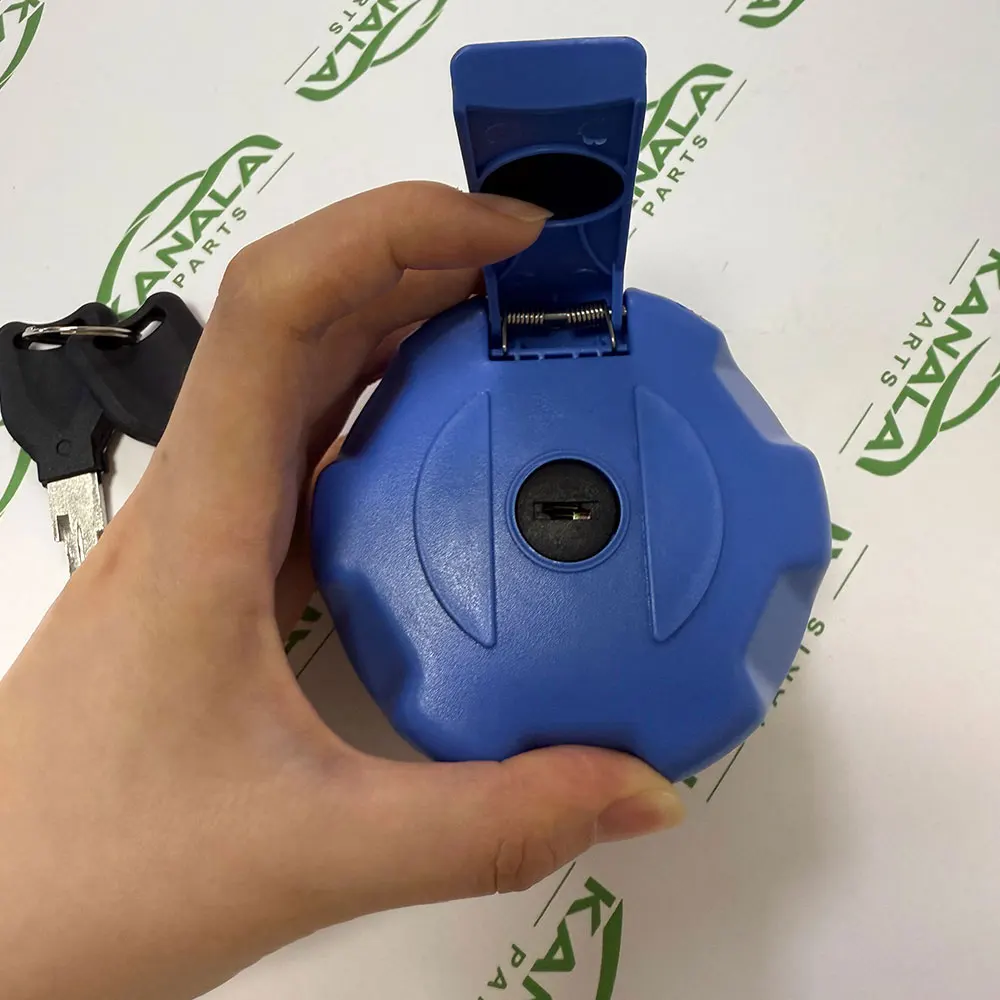 DE KANALA PARTS / 1set Trucks Lorry 60mm Lockable Diesel Adblue Cap For Volvo Scania Renault Durable Automotive Parts Blue