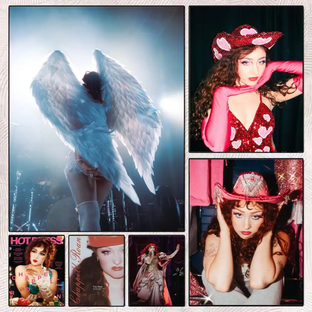 

Singer C-Chappell Roan Poster HD Art Mural Wallart Poster Waterproof Vintage Print Decor for Home Decoration DIY Durable