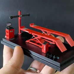 Dayu Car Model 1:64 Scale Four Wheel Alignment Machine Repair Shop Auto Repair Shop Scene Matching