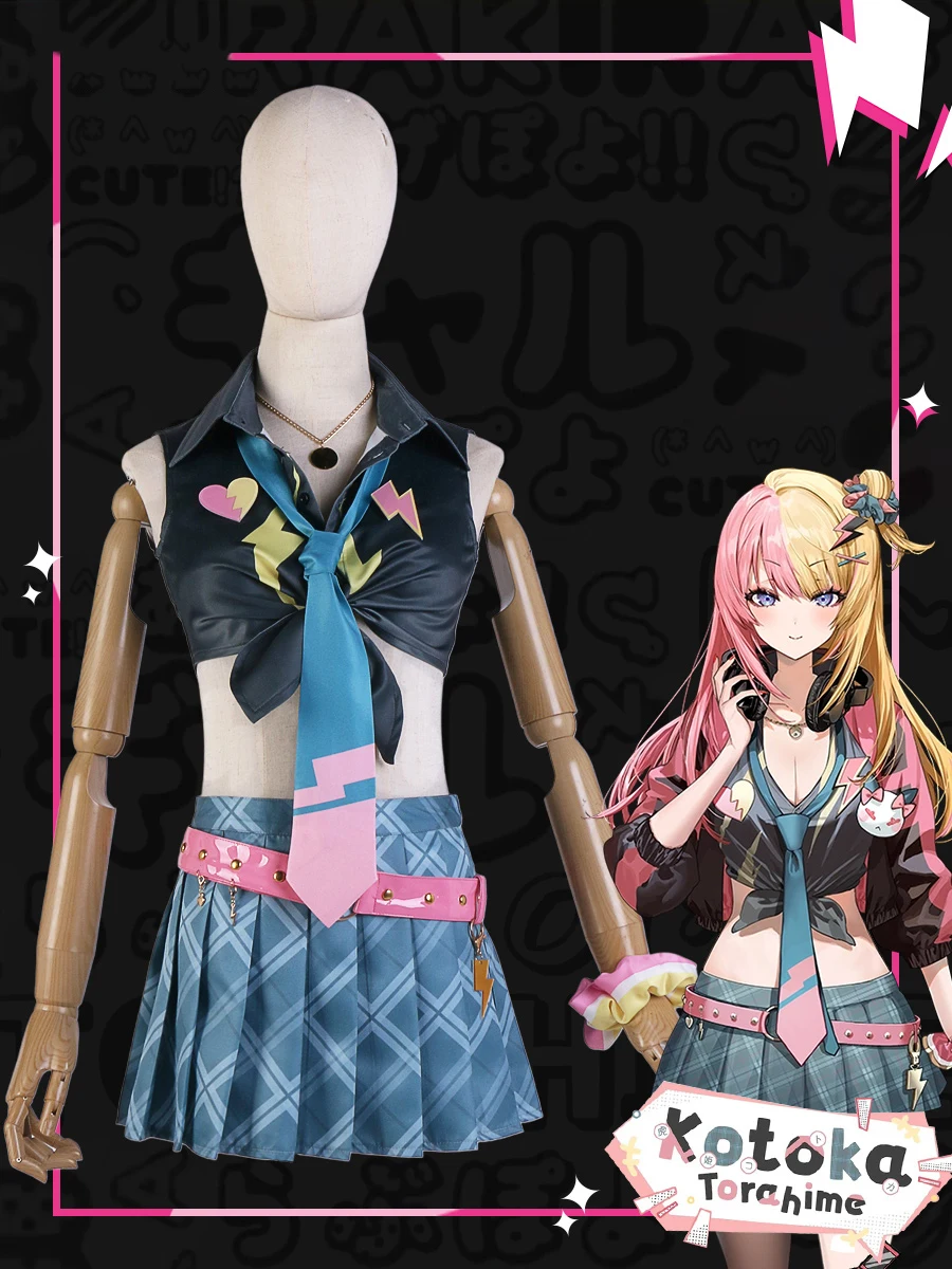 بدلة ألعاب COS-HoHo Vtuber Nijisanji XSOLEIL Kotoka Torahime زي جميل جميل زي تنكري لحفلات الهالوين للنساء #3