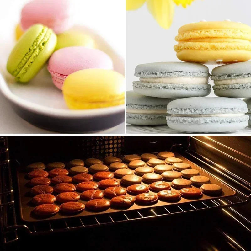 New Non-Stick Silicone Holes Macaron Macaroon Pastry Oven Baking Mould Sheet Mat Diy Mold Useful Tool Cake Bakeware Cake Mold