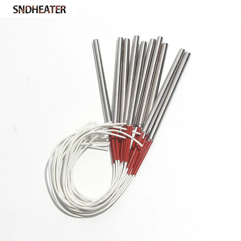 SNDHEATER 220V 300W 304SS Igniter Hot Rod 10x100-180mm Single head straight Heating Tube Wood Pellet Stove Parts