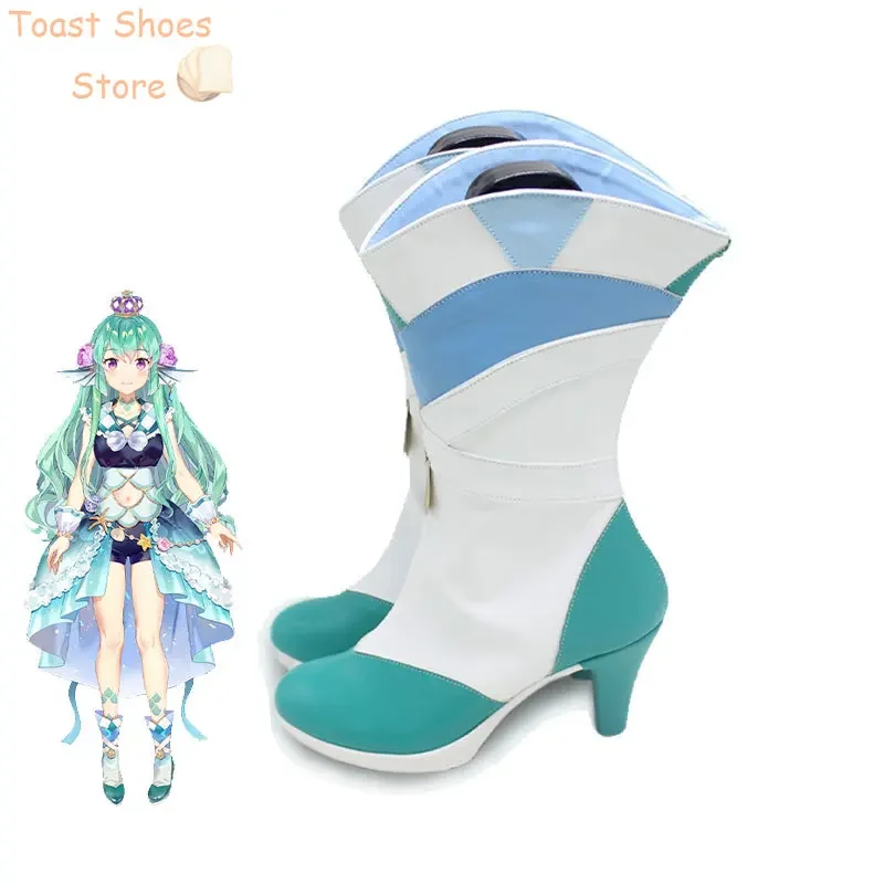 Finana Ryugu Cosplay Schoenen Halloween Carnaval Laarzen PU Lederen Schoenen Vtuber Cosplay Props Kostuum Prop