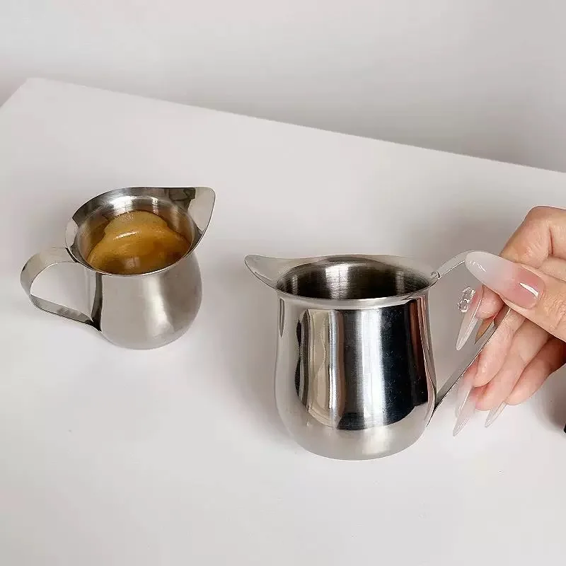 스테인레스 스틸 우유 주전자, 에스프레소 컵, 온스 컵, 소형 믹싱 컵, 우유 컵, 서양식 소스 컵, 60ml, 1개