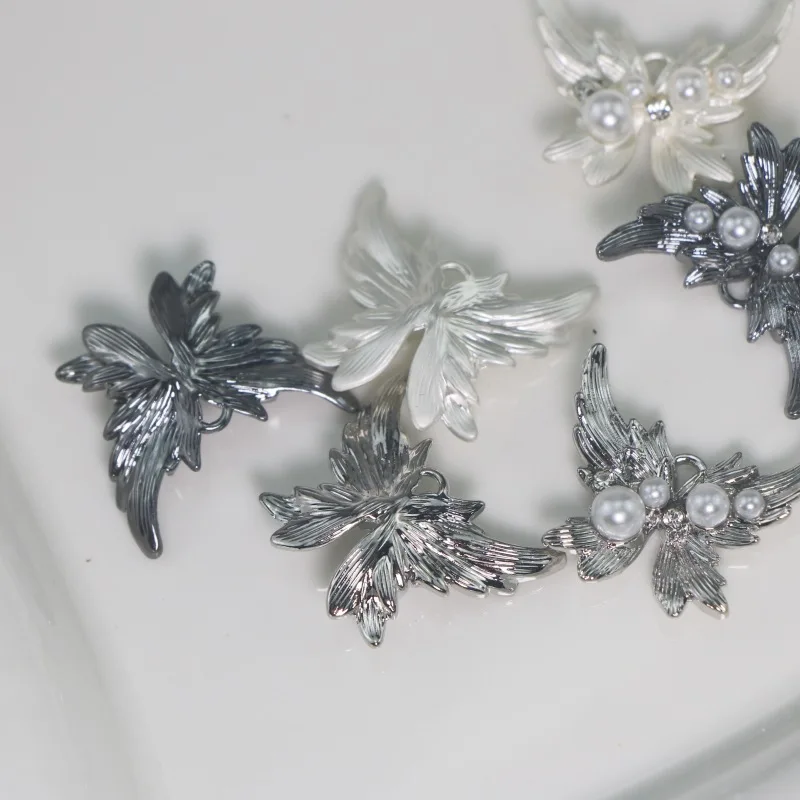 10Pcs Zinc Alloy Butterfly Charms Pendant for DIY Earrings Pendant Necklace Bracelet Jewelry Making Accessories