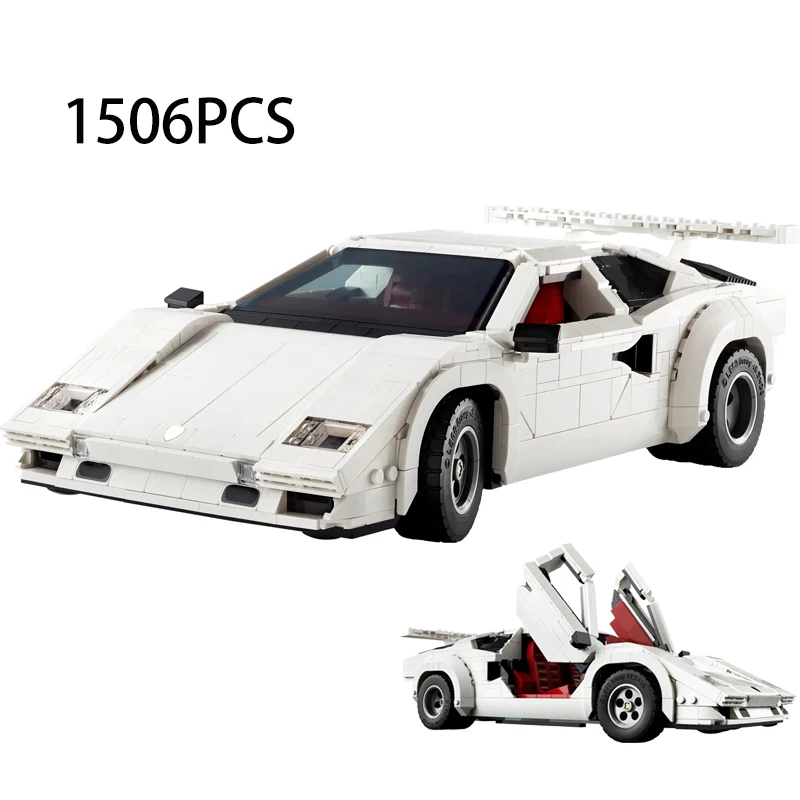 

1506PCS Creative Countach 5000 Quattrovalvole Sport Lambor Car Building Blocks Construction Toys Gift For Boy Kids