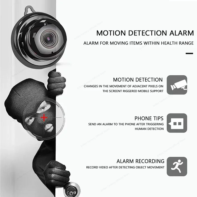 1080P HD Mini telecamera Wifi Smart Home Security Protection IP Cam monitoraggio remoto voce bidirezionale IR Night Vision Micro videocamere