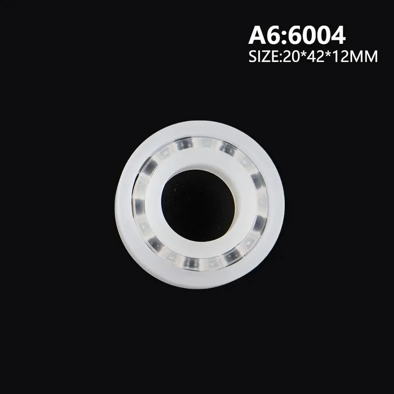 free shipping 6200 6201 6202 6203 6204 6205 6206 6207 6208 PP plastic bearing Corrosion resistant, no rust, non-magnetic