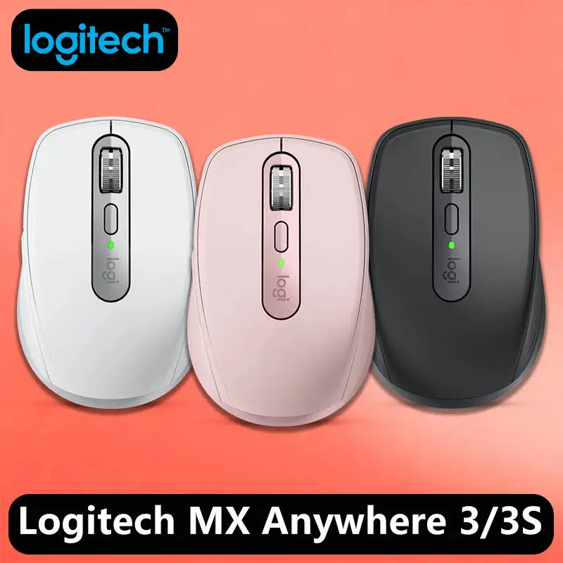 لوجيتك ماستر سيريز MX Anywhere 3S بلوتوث ماوس لاسلكي صامت صوت ناعم مكتب أنثى اللوحي