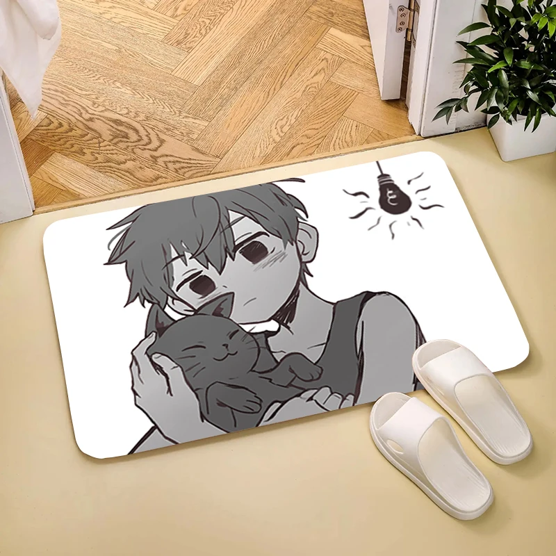 Aesthetic Room Decoration Anime Omori Floor Mat Home Carpets Carpet Entrance of House Balcony Kitchen Rug Rugs Foot Doormat Door